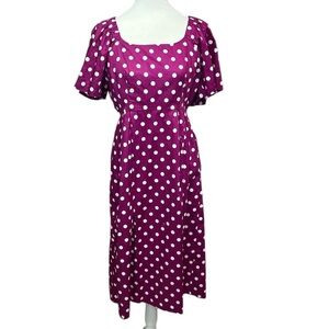 Tyler Boe Open Tie Back Polka Dot Dress